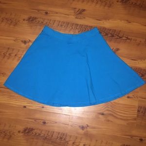 Turquoise Mini Skater Skirt